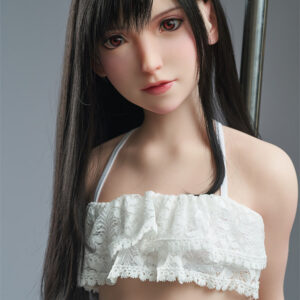 High quality sex doll with cured anatomical details and natural skin